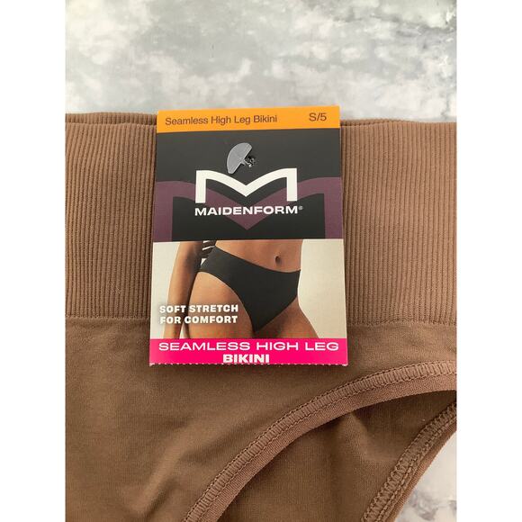 Maidenform Women's Small 3 Pack Seamless High Leg Bikini Bottom Swimwear I6-19 - Picture 3 of 5